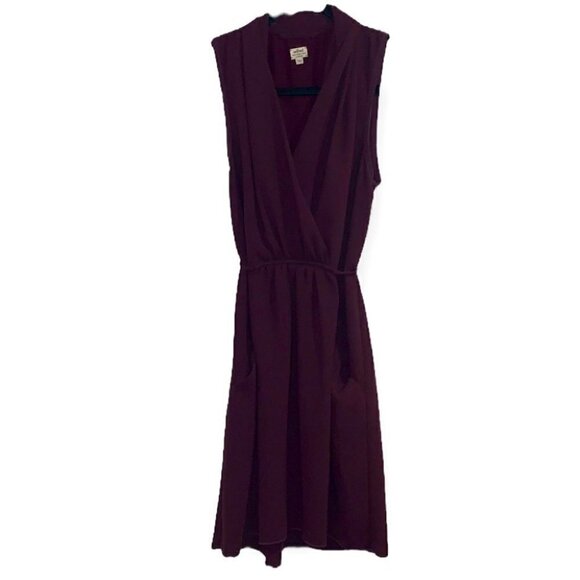 Aritzia WILFRED Burgundy Red Draped Neckline Sabine Mini Dress Size XXS - Picture 5 of 16